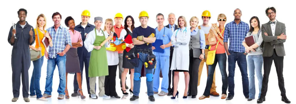 Stock photo of range of business workers | featured image for Home.