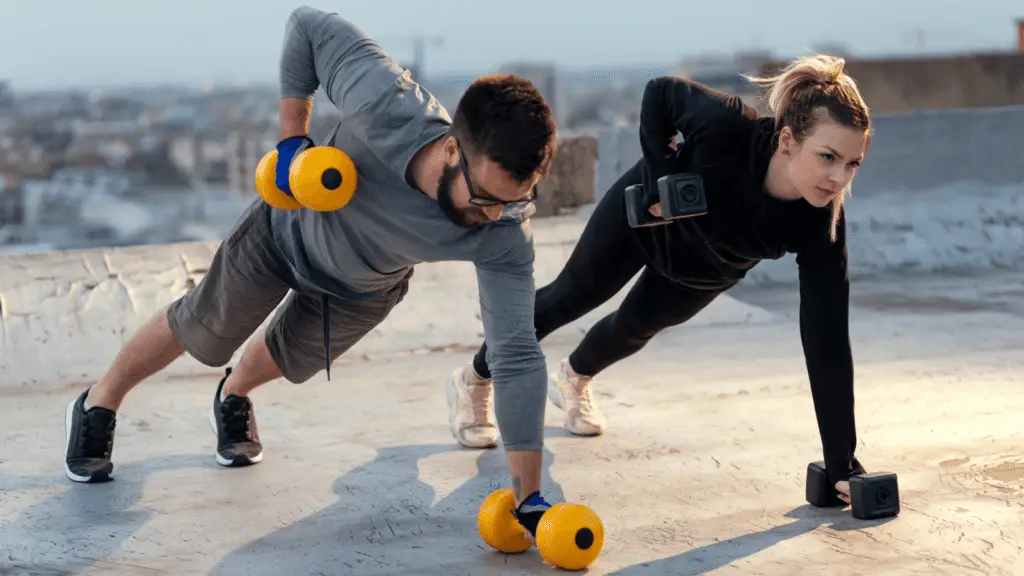 Feature Image on the Pectoralis Minor Muscle Pain Page | Couple Exercising Together